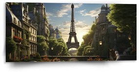 Sablio Obraz Paríž Eiffelova veža Art - 110x50 cm