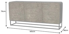 Dizajnová komoda Pallaton 160 cm hnedé mango