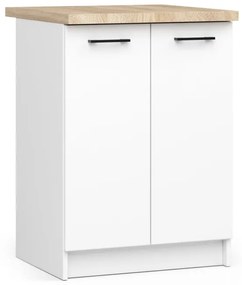 Spodná kuchynská skrinka s doskou OLIWIA S60 2D biela