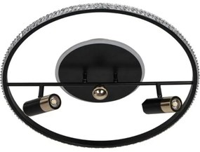 LED Stmievateľné stropné svietidlo LED/60W/230V 3000-6500K čierna +diaľkové ovládanie