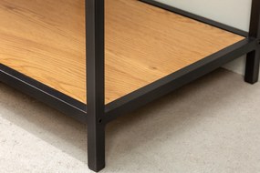 Polica Slim Line 185x77cm dub divoký čierny