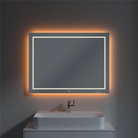 VILLEROY &amp; BOCH Finion zrkadlo s LED osvetlením (so stenovými svietidlami), 1000 x 45 x 750 mm, G6001000