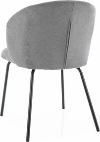Jedálenská stolička KEVIN VARDO sivá