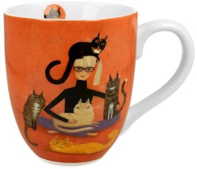 Porcelánový hrnček XXL Cindy And Cats 1000 ml