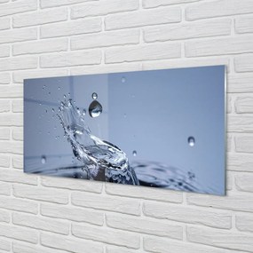 Obraz na skle Kvapka vody close-up 140x70 cm