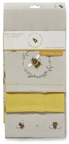 Utierky, zástera a chňapka v súprave 5 ks Bumble Bees – Cooksmart ®