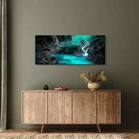 Obraz - Tyrkysové jazero (120x50 cm)