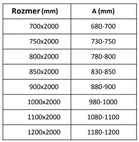 Mexen Velar, sklenená stena ku sprchovej kabíne 85x200 cm, 8mm šedé sklo, 870-085-000-00-40