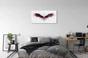 Sklenený obraz drakom krídla 140x70 cm
