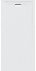 GEBERIT Sestra obdĺžniková sprchová vanička z kamennej živice, 800 x 1700 x 40 mm, protišmyk, biela/bridlicová štruktúra, 550.228.00.2
