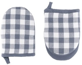 Bavlnené kuchynské rukavice v súprave 2 ks Gingham – Tiseco Home Studio