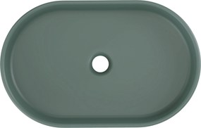 Comad Keramické umývadlo na dosku RIVER 2 FOREST GREEN MATT UN 55, zelená
