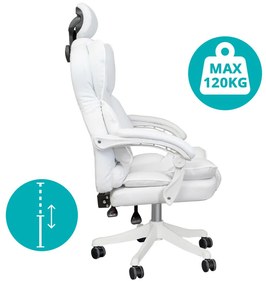 Lux riaditeľská otočná stolička, rôzne farby- biela