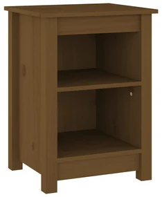 vidaXL Nočný stolík medovohnedý 40x35x55 cm masívne borovicové drevo