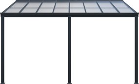 Hliníková pergola BestBerg PZ-15A / 15 m² / šedá