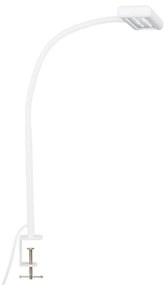 Brilo - LED Flexibilná stolná lampa s klipom TRASNA LED/7,5W/230V biela
