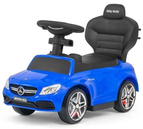 Detské odrážadlo s vodiacou tyčou Mercedes Benz AMG C63 Coupe Milly Mally blue