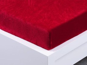 XPOSE® Mikroplyšová plachta Exclusive - vínová 120x200 cm