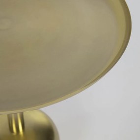 Kovový odkladací stolík naman ø 37 cm zlatý MUZZA