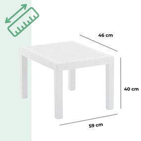 I.P.A.E-Progarden Záhradný set AKITA, 3-dielny, biela