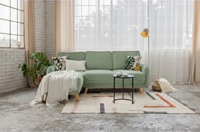 Svetlozelená menčestrová rozkladacia rohová pohovka (variabilná) Tori – Bonami Selection