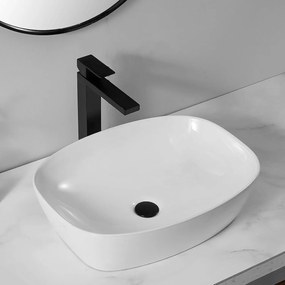 Rea Freja, umývadlo na dosku 490x370x135 mm, biela lesklá, REA-U6616