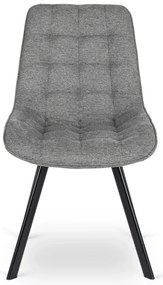 PROXIMA.store - Čalúnená jedálenska stolička RICK 2 FARBA: sivá, MATERIÁL: pletená