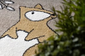 Detský koberec FUN Forester Zvieratká, béžový