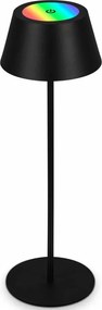 Brilo - LED RGB nabíjateľná dotyková stolná lampa KIKI LED/2,6W/5V IP44 2600 mAh čierna