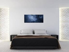 Obraz temného lesa (120x50 cm)