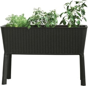 Keter Vyvýšený záhon Easy Grow, hnedý, plast, 114 × 49,3 × 75,5 cm