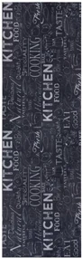 Koberec / Behúň Hanse Home Cook & Clean Wild Kitchen Board čierny / biely