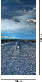 Fototapeta na dvere - Cesta v búrke (95x205cm)