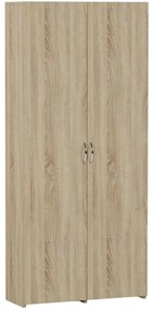 Kancelársky skriňový regál MODERN B-80-2D - rôzne farebné prevedenia sonoma