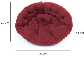 Taburet Dekisu (červená claret). Vlastná spoľahlivá doprava až k Vám domov. 1094519