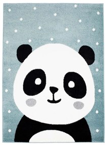 Dekorstudio Moderný koberec BUBBLE - Modrá panda Rozmer koberca: 160x225cm