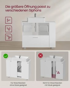 Skrinka pod umývadlo BBK502W01