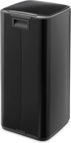Matne čierny pedálový oceľový odpadkový kôš 30 l Bo – Brabantia