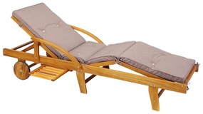 Podložka na lehátko TAMI SUN, 194x55x5cm, béžový melír Jurhan