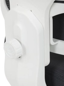 Detská pracovná stolička NANDU — sieť / látka, tmavo sivá