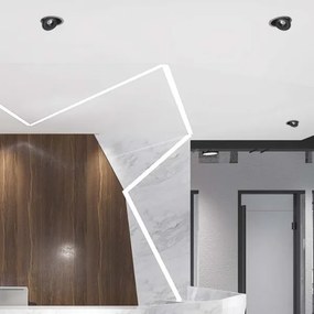 LED Podhľadové bodové svietidlo LED/12W/230V 3000/4000/6400K pr. 12 cm čierna