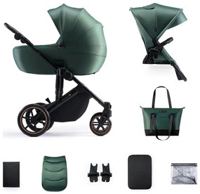 KINDERKRAFT - Kombinovaný kočík 2v1 PRIME 2 zelená