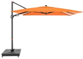 Doppler myZone 220 x 300 cm LED - výkyvný záhradný slnečník s bočný tyčou oranžová (kód farby 816), 100 % polyester