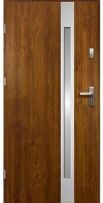 Dvere vchodové TEMIDA P55 90L zlatý dub