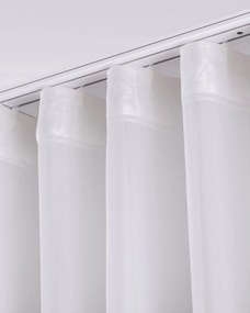 Záclona s riasením WAVE farba produktu krémová látka polopriehľadný, lesklá