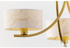 Jupiter 2096 - Luster na reťazi ARTHUR 3xE27/15W/230V biela/zlatá/mramorový dekor