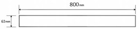 Mexen M01 vzor, mriežka na sprchový žľab 80 cm zlatá, 1520080