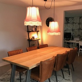 Hodvábny tienidlo ružové 45 cm - Granny