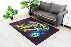 Protišmykový herný koberec FootBall viacfarebný