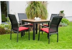 Doppler EXPERT WOOD antracit - záhradné stohovateľné gastro kreslo